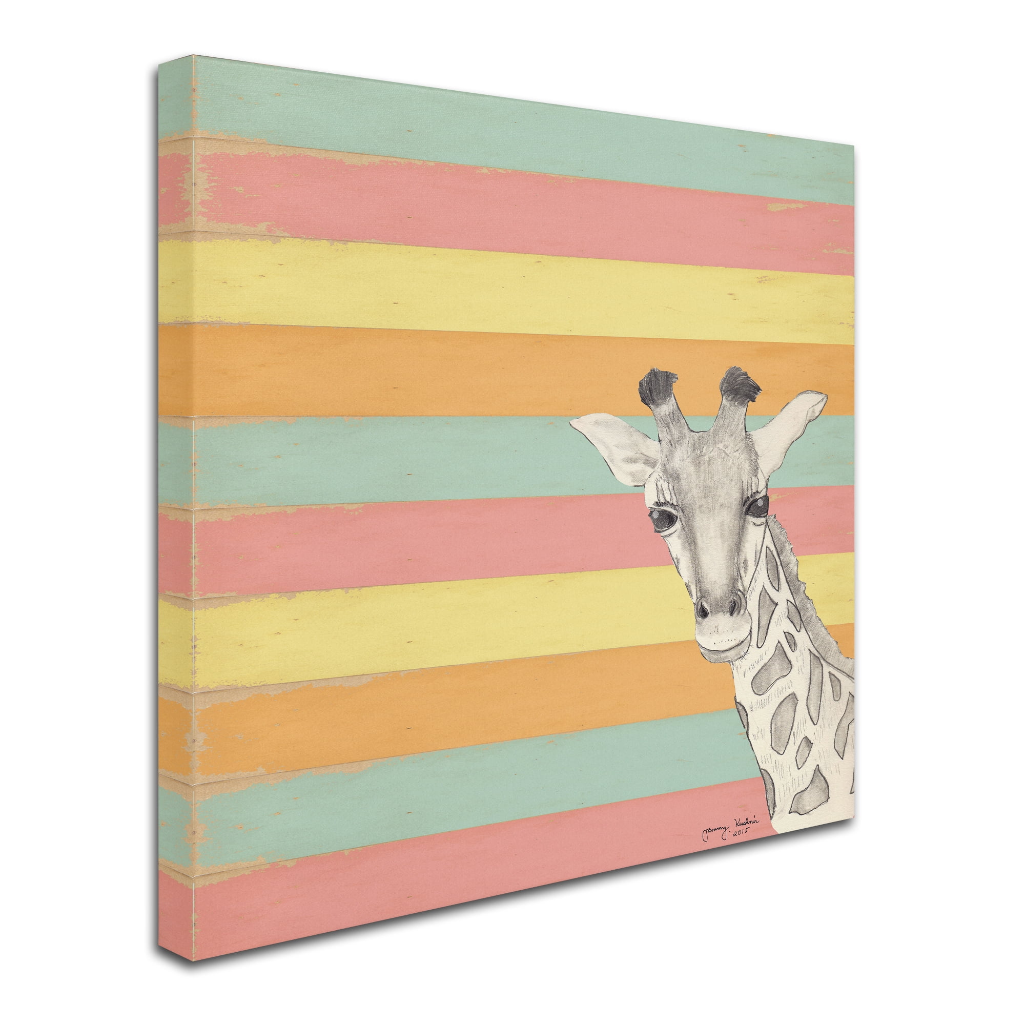 Trademark Fine Art 'Giraffe 1' Canvas Art by Tammy Kushnir