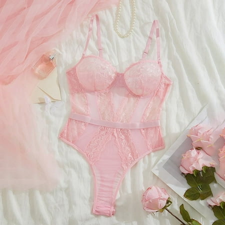Generic Sexy Seduction Erotic Lingerie Suit Lace Embroidery Valentine s Day Passion Uniform Embroidery Body-Shaping Corsets Women s Clothing