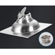 thumbnail image 2 of Desagüe de piso de acero inoxidable grueso, desagüe de ducha cuadrado antiolor para baño 9,8*9,8, doble uso JM MX-0139639FYD, 2 of 3