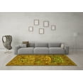thumbnail image 3 of Ahgly Company Indoor Square Animal Yellow Traditional Area Rugs, 4' Square, 3 of 4