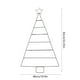 thumbnail image 3 of Decoraciones navideñas, adornos navideños, rejillas para árbol de Navidad, marco plegable para árbol de Navidad, árbol de Navidad perforado, decoración navideña de pared de hierro, rejilla de hierro, 3 of 6
