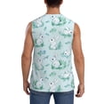 thumbnail image 4 of Kdxio Rabbit And Dragonfly for Men's Muscle T-shirt,Sleeveless for Workout Running Athletic Gym Lounge Casual, 4 of 7