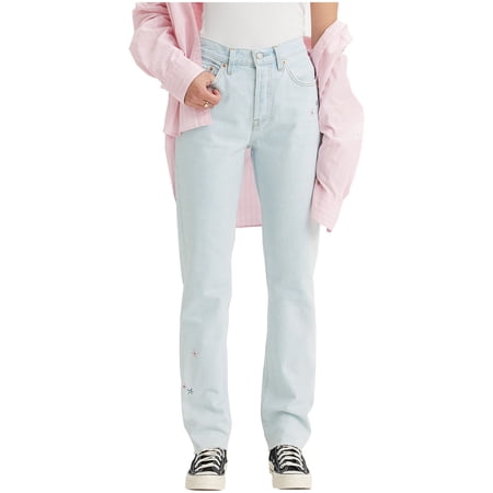 Levi's LIGHT INDIGO Women's 501 Originals High Rise Staight Leg Jeans, US 26