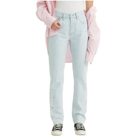 Levi's LIGHT INDIGO Women's 501 Originals High Rise Staight Leg Jeans, US 26