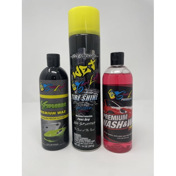 Street Legal Products Cleaning Kit Bundle Tire Shine Kryptonite Premium