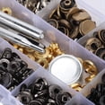 thumbnail image 4 of 120 Set Snap Fastener Kit Leather 6 Color Metal Studs Installation Tools, 4 of 8