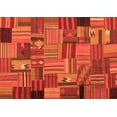 thumbnail image 1 of Ahgly Company Indoor Rectangle Patchwork Orange Transitional Area Rugs, 2' x 3', 1 of 1