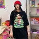 thumbnail image 4 of Camiseta Kawaii Crayon Shin-Chan, moda de Anime Y2K, sudadera para parejas, estampado de dibujos animados, parte inferior holgada, camisa grande de Navidad Shin Chan, 4 of 4