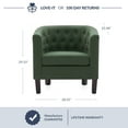 thumbnail image 5 of BELLEZE Elegant Tufted Barrel Accent Chair - Berlinda (Green), 5 of 7