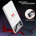 thumbnail image 5 of Compatible Samsung Galaxy Z Flip 4 5G Case with Credit Card Holder,Built in Camera Screen Protector PC+ PU Leather Card Slot Cover Flip Case for Galaxy Z Flip 4 Phone Case Women Cute Silver, 5 of 7