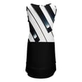 thumbnail image 4 of Piano Keyboard Sleeveless U-Neck Fake Two Piece Dress Aesthetic clothing summer dress for women 2024, 4 of 7