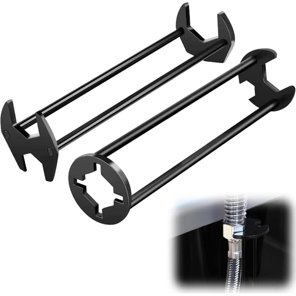 Multifunctional Sink Wrench,Sink Wrench Faucet Tool Plumbing Tool, Plumbing Tools for Tight Spaces Kitchen Bathroom Home, Portable Installation Tool for Homeowners