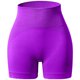 thumbnail image 3 of Gibobby Leggings cortos deportivos mujer para yoga Pantalones cortos de cintura alta para mujer Fitness entrenamiento atlético correr Yoga pantalones (Morado,M), 3 of 4