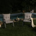 thumbnail image 7 of VENTOPYR 3 Piece Bistro Set Metal Patio Metal Rocking Chairs with Table Grey, 7 of 7