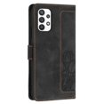 thumbnail image 3 of Leather For Samsung Galaxy A53 5G Case Tulip Embossed 5-card  Flip Wallet Leather Case with Card Holder Magnetic Closure  Phone Cases Cover,Black,For Galaxy A53 5G, 3 of 7