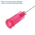 thumbnail image 4 of 25 agujas de dispensación, 52 piezas de 1/2 pulgada, agujas de dispensación de punta roma industrial con bloqueo Luer para rellenar tintas líquidas, adhesivos, aceites, rojo rosa, 4 of 7