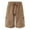Brown, variant on ZKCCNUK Mens Shorts Workwear Shorts Slim Multi Pocket Zipper Straight Leg Five Piece Pants Casual Shorts M-3XL