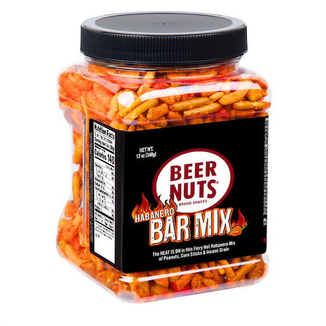 Beer Nuts Hot Bar Mix 12 Ounce 6 Count Jars, 12 Ounces, 6 per case