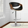 thumbnail image 2 of Hawthorne Collections Tabouret de Bar Pivotant Réglable Noir, 2 of 8