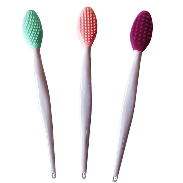 Set de 3 cepillos exfoliantes de silicona para hombres y mujeres