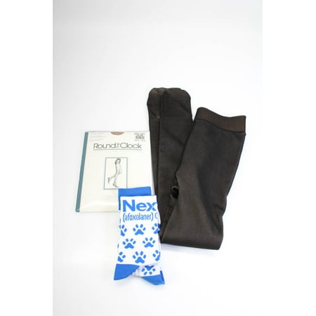 

Round The Clock Nex Guard Womens Pantyhose Socks Tights Size B O/S XS/S Lot 3