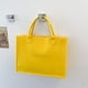 thumbnail image 4 of Bolso Unisex Casual Bolsos de Hombro Gran Capacidad Sólido Moda Hobo Amarillo, 4 of 8