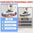 thumbnail image 5 of 2 Pack Upgraded Replacement Pads for Shark Steam Mop - Advanced Scrubbing Brush Heads with Microfiber Surface | Deep Cleans Grout & Removes Stubborn Stains | Fits S7000/S8201/S8001/S7201 Models, 5 of 9