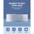thumbnail image 2 of Cinta rotuladora NIIMBOT blanca de 40 x 30 mm, 230 etiquetas/rollo B1 B21 B3S, 2 of 6