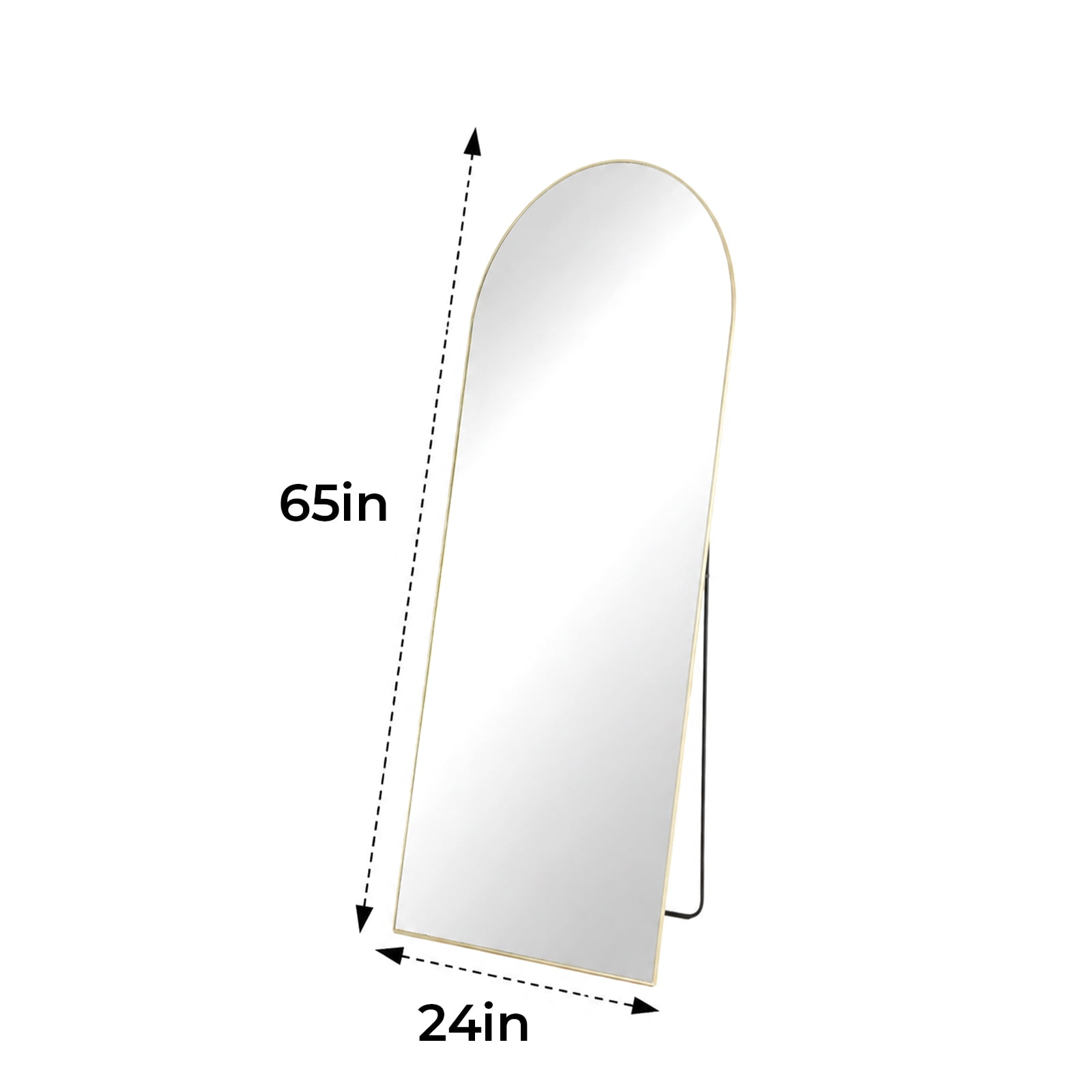 Alvantor Arched Full Length Mirror Aluminum Frame for Home