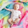 thumbnail image 3 of Tie-Dye Colorful Rainbow Throw Blanket Super Soft Flannel Throw Blanket Cozy Fuzzy Plush Throw Blanket Lightweight Warm Throw Blanket for Couch Sofa Bed 60" X 80", 3 of 6