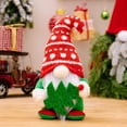 thumbnail image 3 of 2 gnomos navideños de peluche con sombrero doblado: decoración enana elfa sueca para escritorio, repisa, árbol, ventanal: decoración navideña ideal y regalo de cumpleaños., 3 of 7