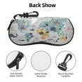 thumbnail image 3 of Cauagu The World Map with Cartoon Animals Pattern Unisex Glasses Case,Zipper Protective Fabric Sunglass Case with Clip Soft Case Horizontal Protective Pouch for Sunglasses Eyewear, 3 of 6