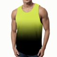thumbnail image 2 of uikmnh Cotton T Shirts for Men Mens Summer Fashion Tank Top Casual Loose Sports Beach Seaside Print Top Vest Casual Loose Top Size:M, 2 of 4