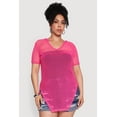 thumbnail image 2 of Womens Plus Size Stylish Fishnet Hanky Hem Blouse, 2 of 5