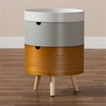 thumbnail image 5 of Bowery Hill Modern 3-Tier Wood End Table with Removable Top in White and Multi, 5 of 6