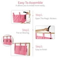 thumbnail image 5 of Bedside Storage Caddy, Bed Organizer Bed Storage Pocket Bedside Organizer Hanging Bed Storage Caddy for College Dorm Room, Hospital Bed Rails, Baby Bed, Camp, 5 of 7