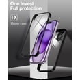 thumbnail image 2 of Casetego for iPhone 14 Pro Case,[Non-Yellowing] Transparent 360° Full Body Rugged Slim Shockproof Bumper with Built-in Screen Protector Phone Case,Black, 2 of 7