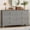 Grey, variant on IdealHouse Fluted 6 Drawer Dresser, 54" W Modern Wooden Chest of Drawers with Metal Handles, Storage Organizer for Bedroom Living Room Hallway Entryway, White