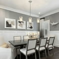 thumbnail image 5 of Briignite 3-Light Silver Linear Pendant Lighting,Kitchen Island Lighting with Clear Glass Shade, Brushed Nickel Light for Kitchen Dining Room, 5 of 5