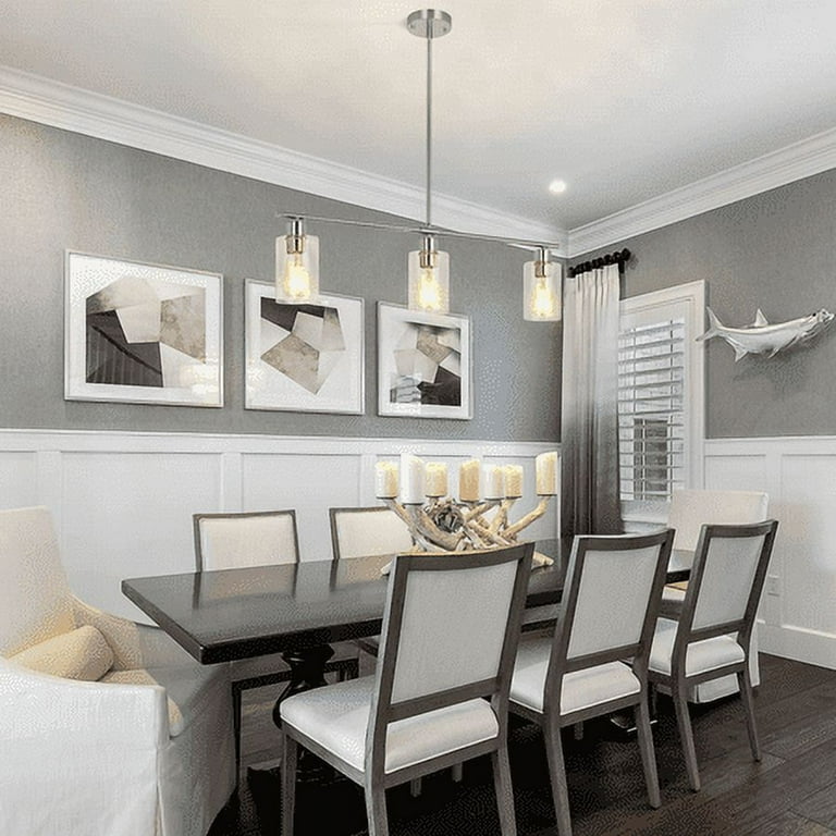 Silver dining hotsell room light fixture