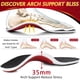 thumbnail image 2 of Plantillas de zapato con soporte de arco alto para pies planos, plantillas ortopédicas de arco alto para hombres y mujeres, dolor de arco, fascitis plantar, 2 of 5