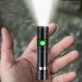thumbnail image 4 of 20000 Lumens Mini Compact LED Flashlight, Ultra Bright Tactical Zoomable Flashlight, Waterproof EDC Pocket Flashlight Bar Torch for Hiking Camping Outdoor Emergency, Black, 4 of 8