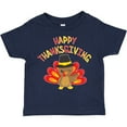 thumbnail image 3 of Inktastic Happy Thanksgiving Cute Turkey in Pilgrim Hat Boys or Girls Toddler T-Shirt, 3 of 5