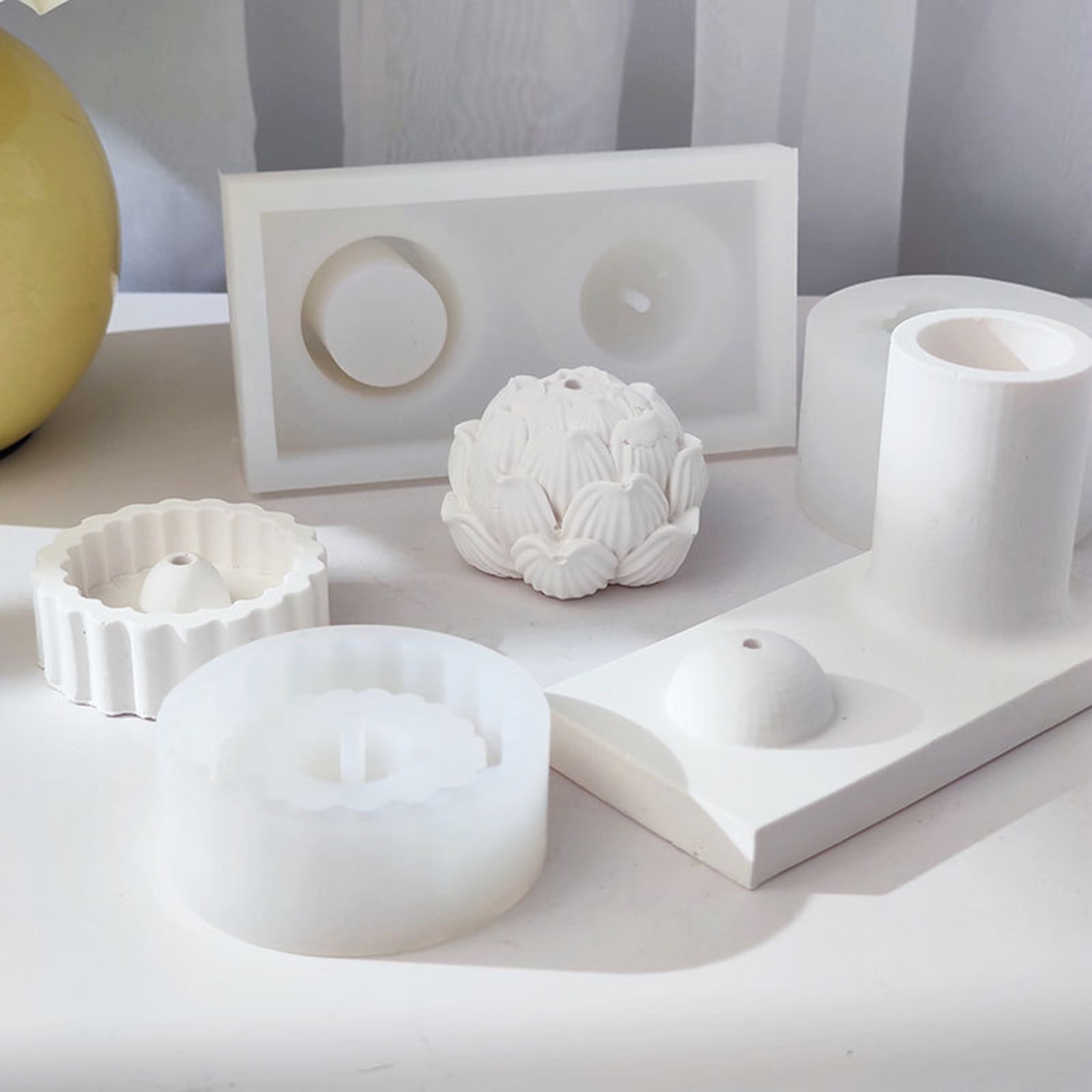 Candlestick Resin Mold Flower Epoxy Casting Silicone Molds for Holder Home Table Decorations