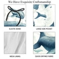thumbnail image 4 of luoweisi Men's Beach Shorts Quick Dry Swim Trunks with Mesh Lining Whale M, 4 of 5