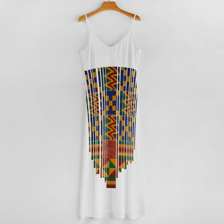 kente shirt dress Vibrant Kente Print T-Shirt Dress: African Style Polyester Fabric