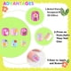 thumbnail image 3 of Puntas de uñas postizas cortas preadhesivas artificiales de cobertura completa para niños, 3 of 7
