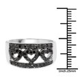 thumbnail image 3 of 0.32 Carat Genuine Black Diamond .925 Sterling Silver Ring QJ Model, 3 of 3