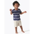 thumbnail image 3 of Modern Moments by Gerber Baby and Toddler Boy French Terry Shorts, 3-Pack, Sizes 12M-5T, 3 of 17