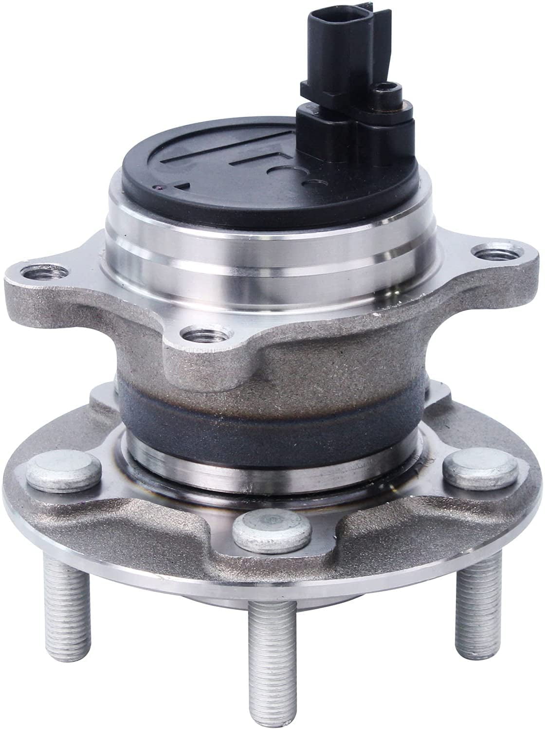 Detroit Axle - 2 Rear Wheel Bearing Hubs for 2012-2018 Ford Focus, Replacement 2013 2014 2015 2016 2017 Focus Wheel Bearing & Hubs Assembly [Without Active Park Assist]